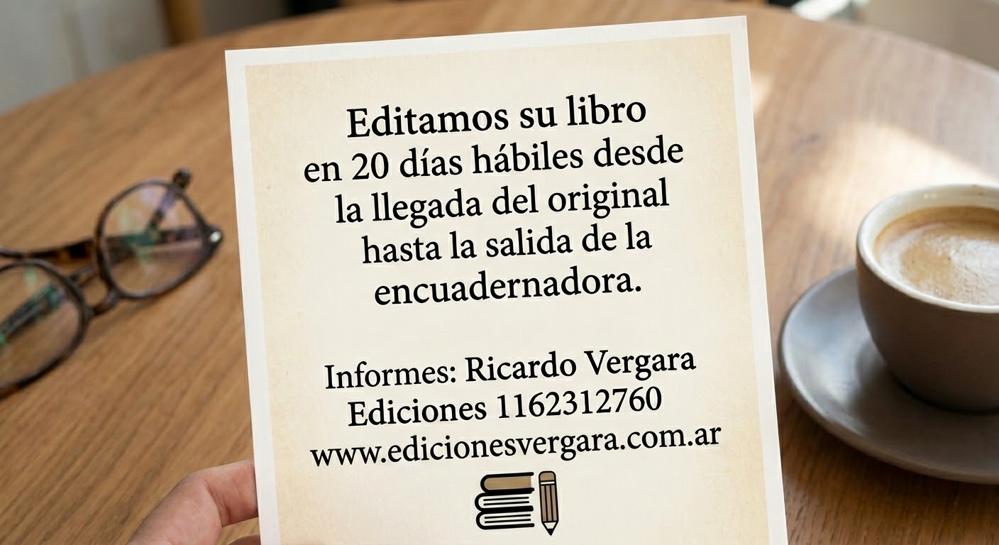 Edición de libros en 20 días hábiles